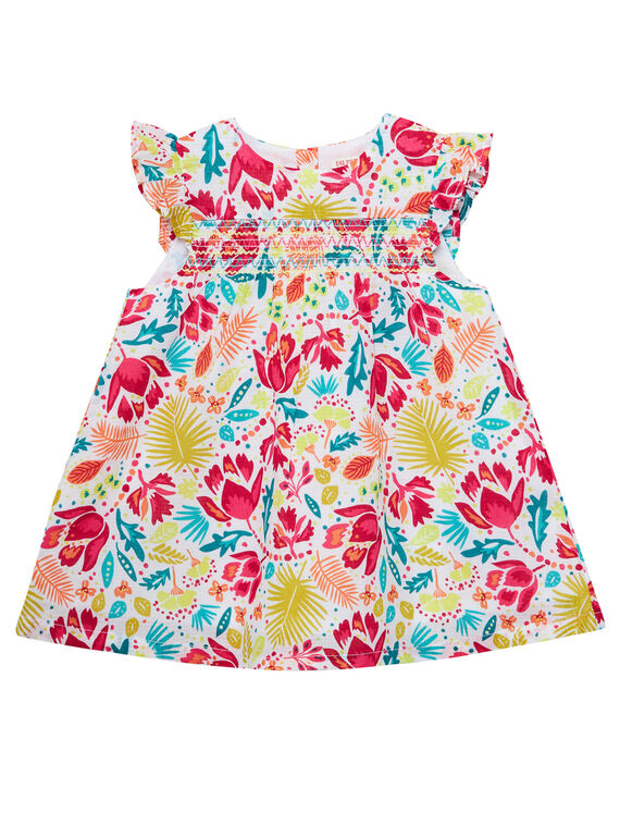 Vestido estampado para niña bebé JIBOROB2 / 20SG09H2ROB000