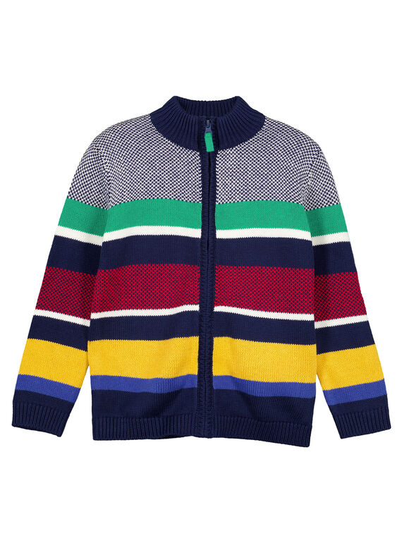 Cárdigan de punto de rayas Multicolor GOMUGIL2 / 19W902F2GIL070