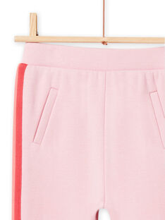 Pantalón forrado de color rosa de rayas con brillo para niña NAVIPANT2 / 22S901M2PAND326