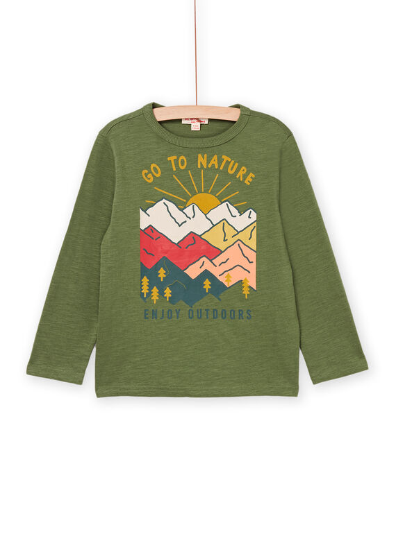 Camiseta de manga larga con estampado de montañas PORHUTEE5 / 22W902Q5TMLG611