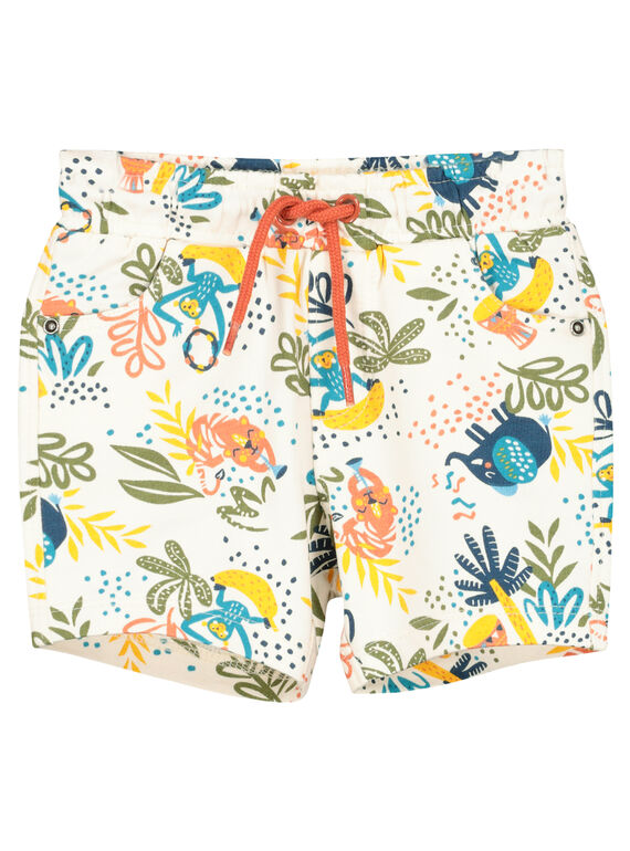 Bermudas con estampado tropical para bebé niño FUTUBER1 / 19SG10F1BER099
