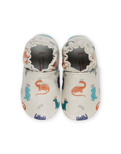 Patucos de piel elástica con estampado de dinosaurios PUCHOSDINO / 22XK3842D3SJ906