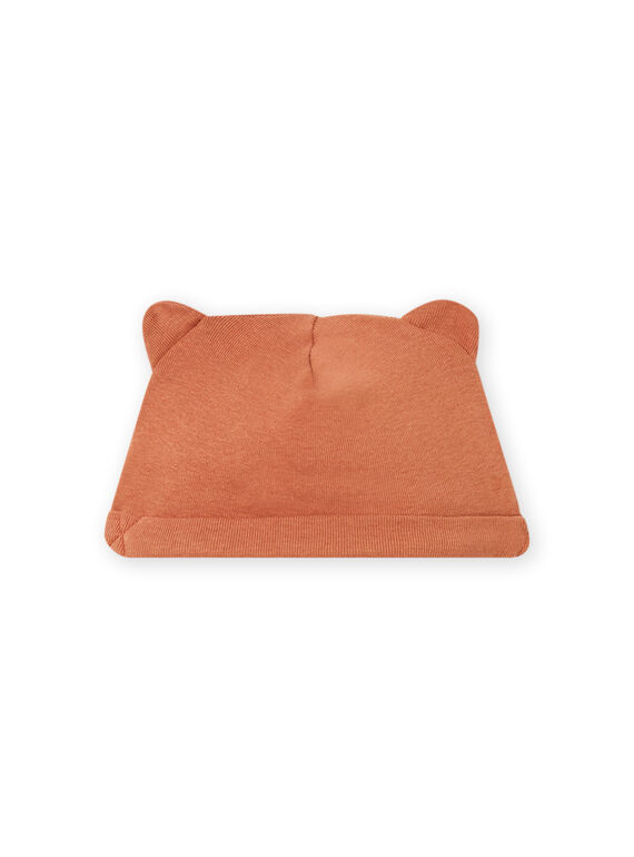 Gorro marrón con dibujos de orejas para recién nacido unisex MOU1BON2 / 21WF4242BNAI810