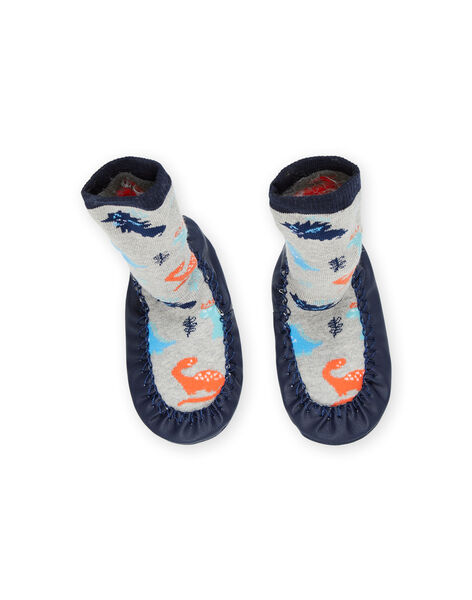Calcetines zapatilla con estampado de dinosaurios POCHO7AOP / 22XK3642D08C201