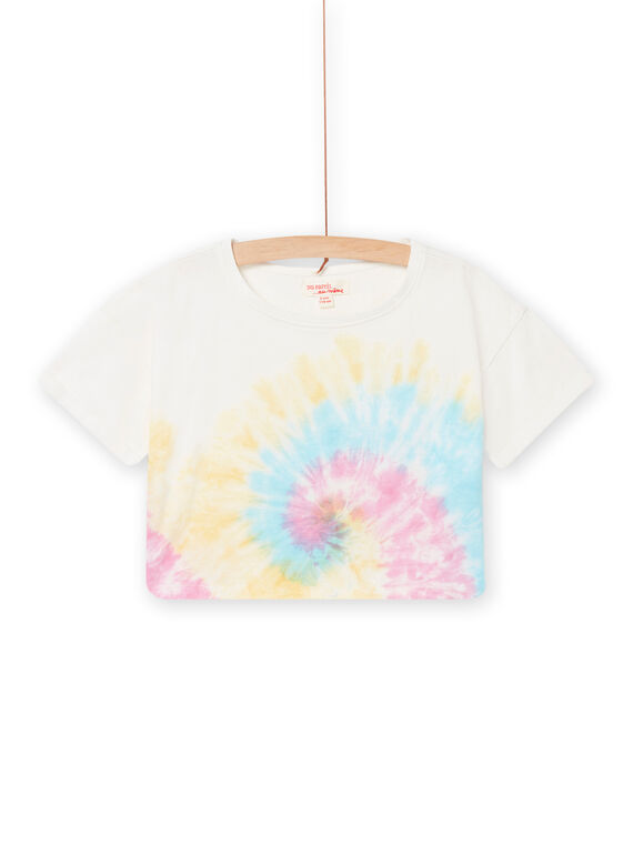 Camiseta con estampado de fantasía de manga blanca, para niña NAFICTI3 / 22S901U1TMC000