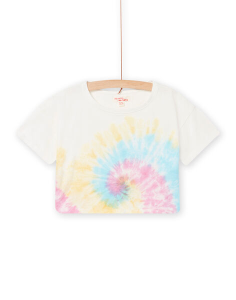 Camiseta con estampado de fantasía de manga blanca, para niña NAFICTI3 / 22S901U1TMC000
