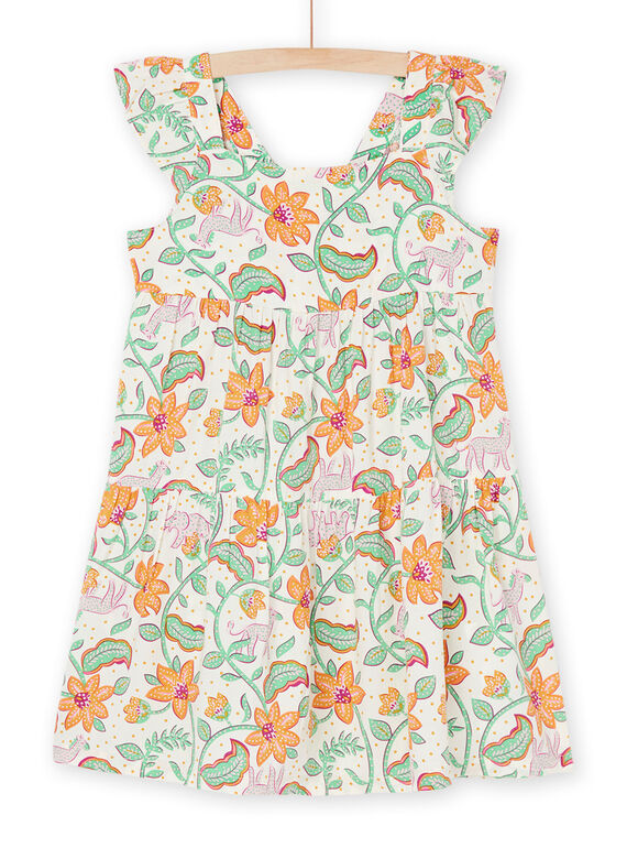 Vestido crudo con estampado floral RAJOROB6 / 23S90193ROB001