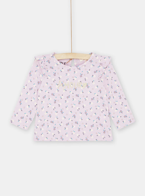 Camiseta parma con estampado de flores para bebé niña SILINTEE2 / 23WG09H2TML320