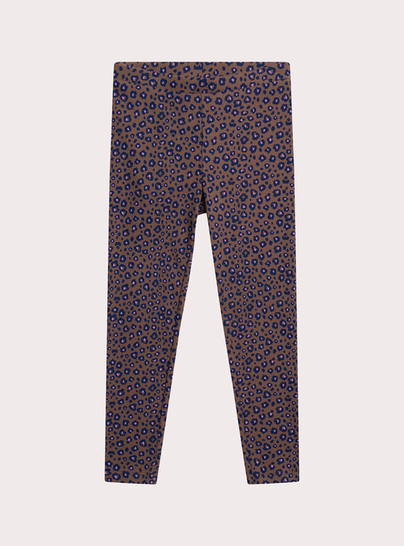 Leggings con estampado de leopardo para niña XYABLULEG / 25WI01N1CAL817