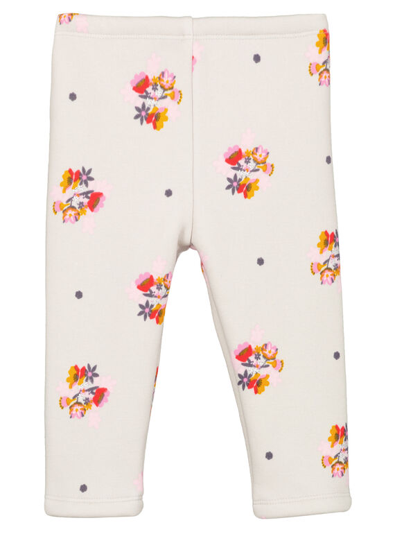 Leggings de tacto suave en el interior para niña recién nacida GIBLAPAN2 / 19WG09S2PAN218