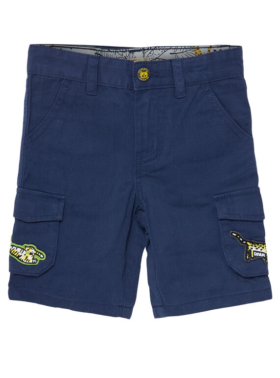 Bermudas cargo de color azul marino para niño JOTROBER1 / 20S902F1BERC205
