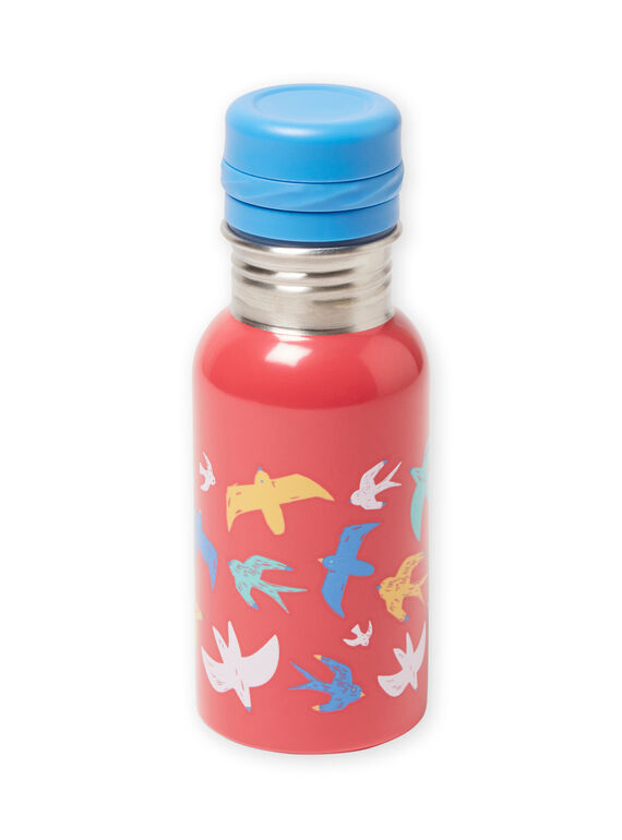 Cantimplora rosa con estampado de pájaros para niña MYACLAGOU / 21WI01G2D5P957