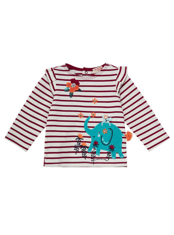 Camiseta de rayas para bebé niña JICLOTEE / 20SG0911TML001