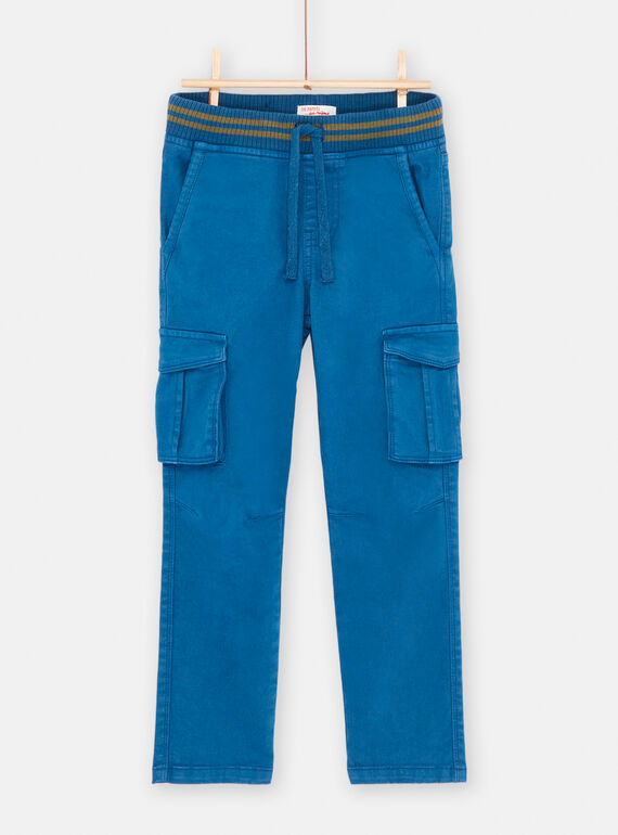 Pantalón cargo azul para niño SOJOPAMAT1 / 23W902M3PANC226