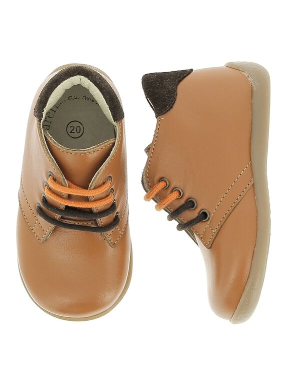 Baby boys' first step leather boots DBGBOTSOL2 / 18WK38T3D0F804