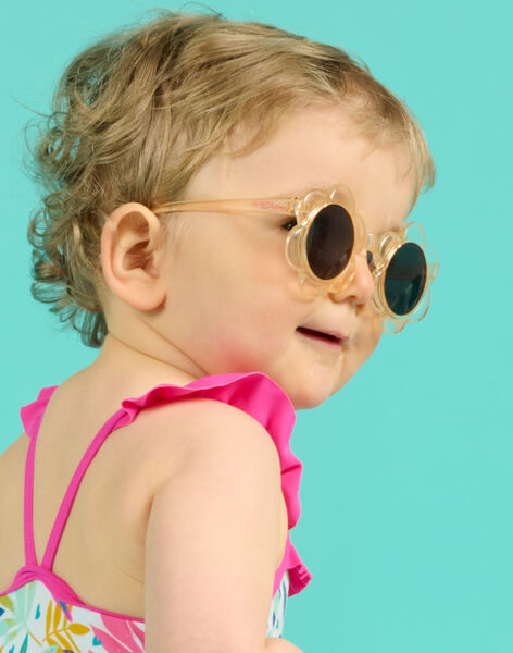 Gafas de sol en forma de flor de color rosa empolvado para niña NYAMERLUN1 / 22SI01L1LUSD327