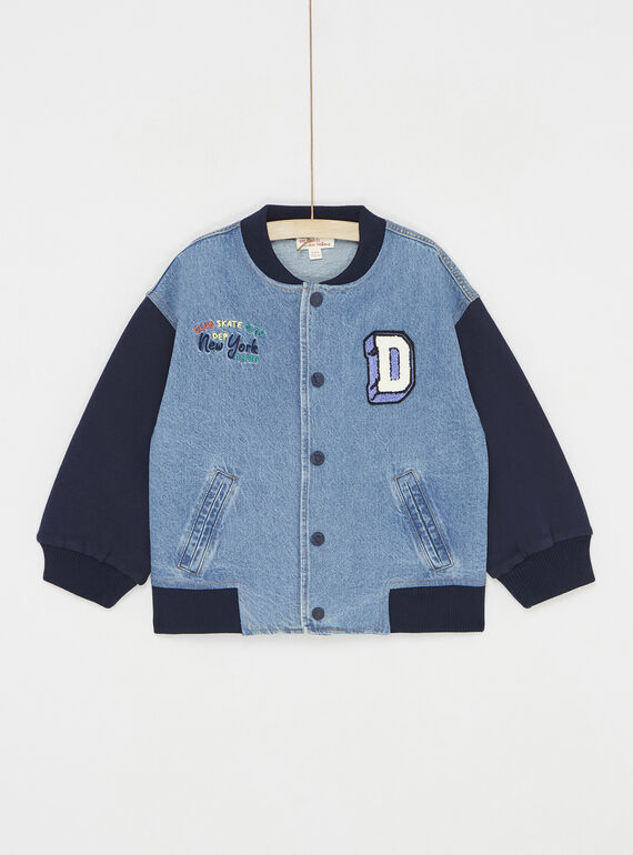 Chaqueta bimateria vaquera de muletón SOLINGIL / 23W902H1GILP274