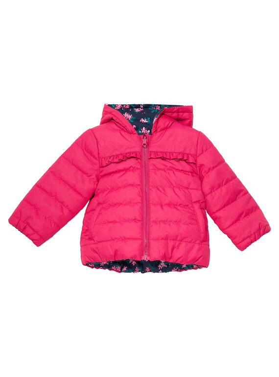 Anorak reversible para niña bebé JIVIDOUNE / 20SG09I1D3E070