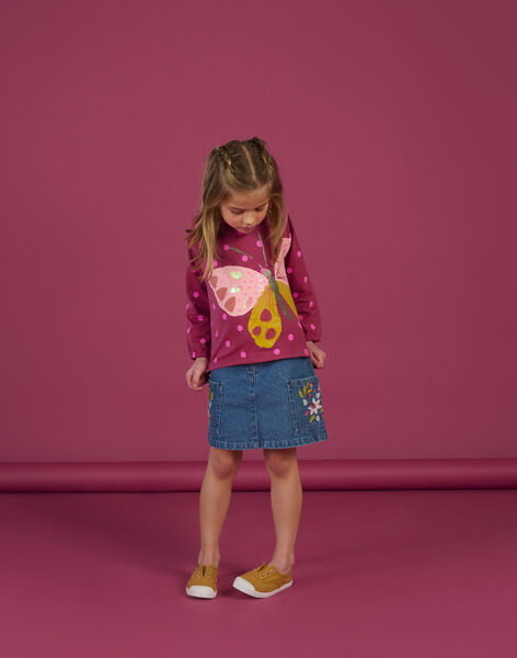 Camiseta con estampado de lunares y de mariposa RAMAGTEE1 / 23S901T1TML718