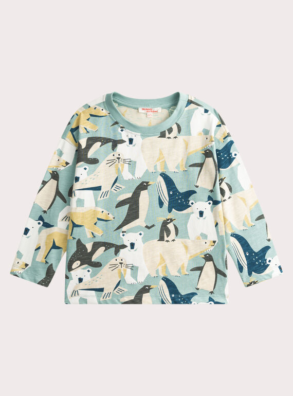 Camiseta con estampado de animales árticos para niño VOPERTEE1 / 24W902R3TML629