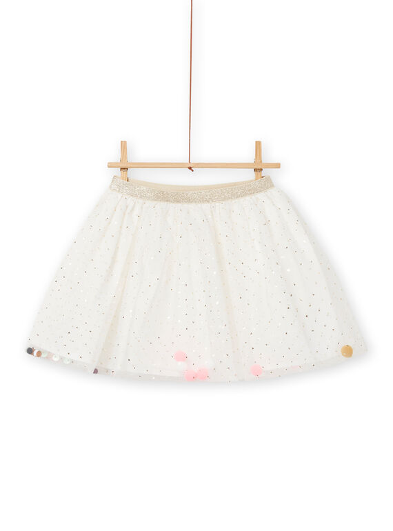 Falda de tul con brillo y borlas para niña NASOJUP1 / 22S901Q1JUP001
