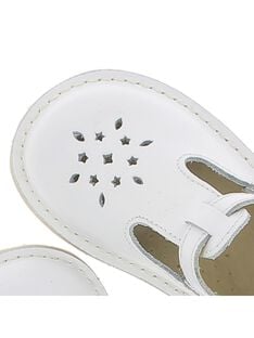 Unisex babies' leather T-bar shoes CBGSALBASI1 / 18SK38W6D3H000