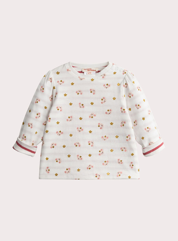 Camiseta reversible de manga larga para niña  VIKLITEE / 24WG0941TML001