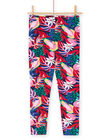 Leggings multicolor con estampado de flores RYANAULEG1 / 23SI01N1CAL070