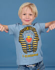 Camiseta azul horizonte con estampado de T-Rex para niño NOSANTI2 / 22S902S4TMC216