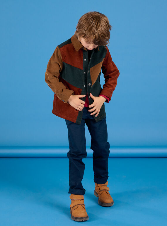 Chaqueta sobrecamisa de terciopelo POGOCHEM / 22W902O1CHM705