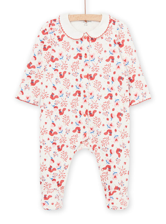 Pelele de manga larga con estampado de ardilla PEFIGREFOR / 22WH1331GRE001
