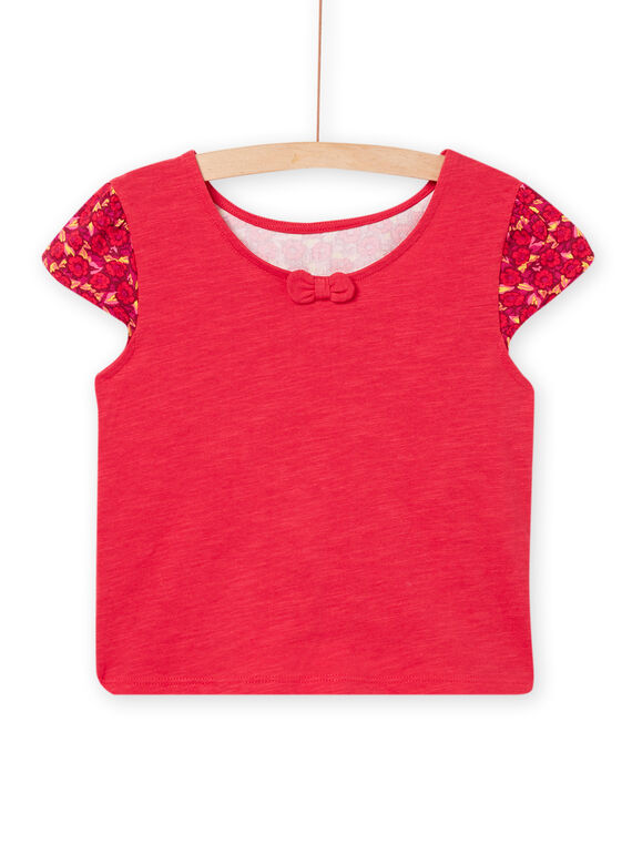Camiseta de manga corta de color ciruela para niña NAFLATI3 / 22S901R3TMC709