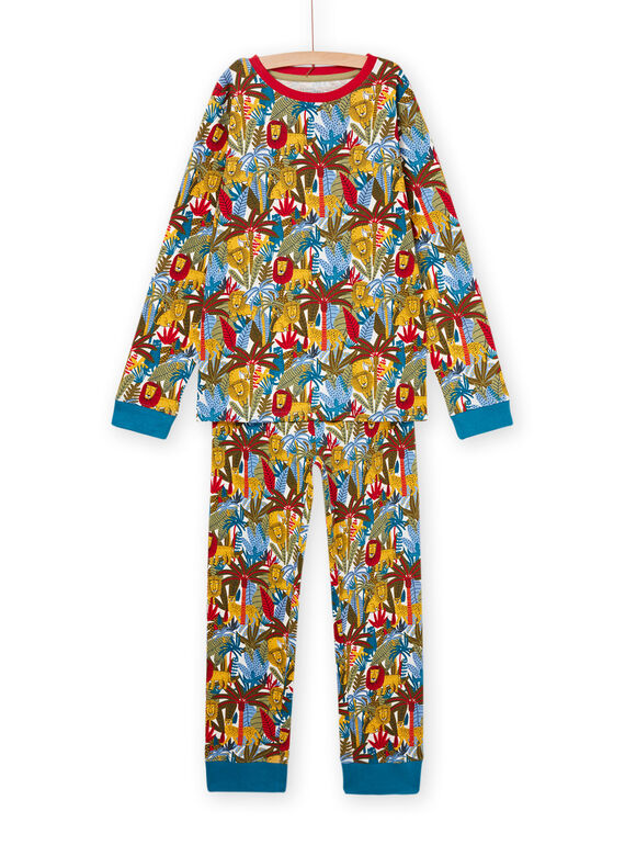 Pijama largo con estampado de la sabana PEGOPYJAOP / 22WH1211PYJ003