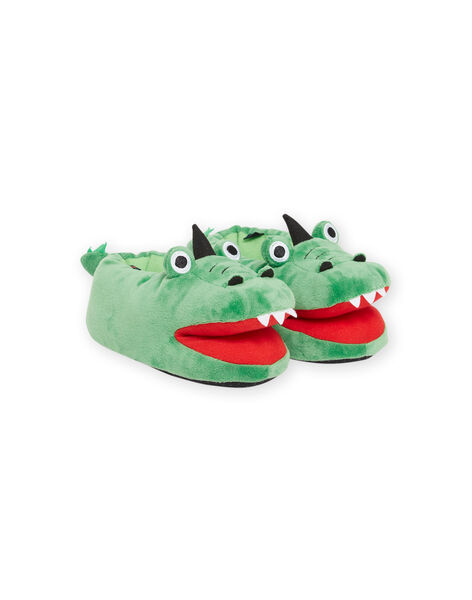 Zapatillas 3D verdes con cocodrilo para niño NOPANTCRO3D / 22KK3611PTD600