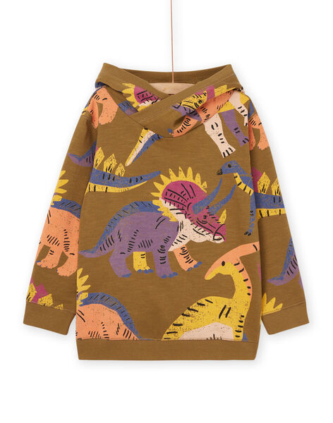 Sudadera de muletón con capucha con estampado de dinosaurios ROMAGSWE / 23S902T1SWEG631