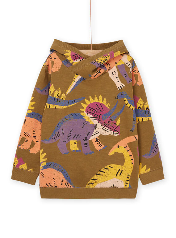 Sudadera de muletón con capucha con estampado de dinosaurios ROMAGSWE / 23S902T1SWEG631