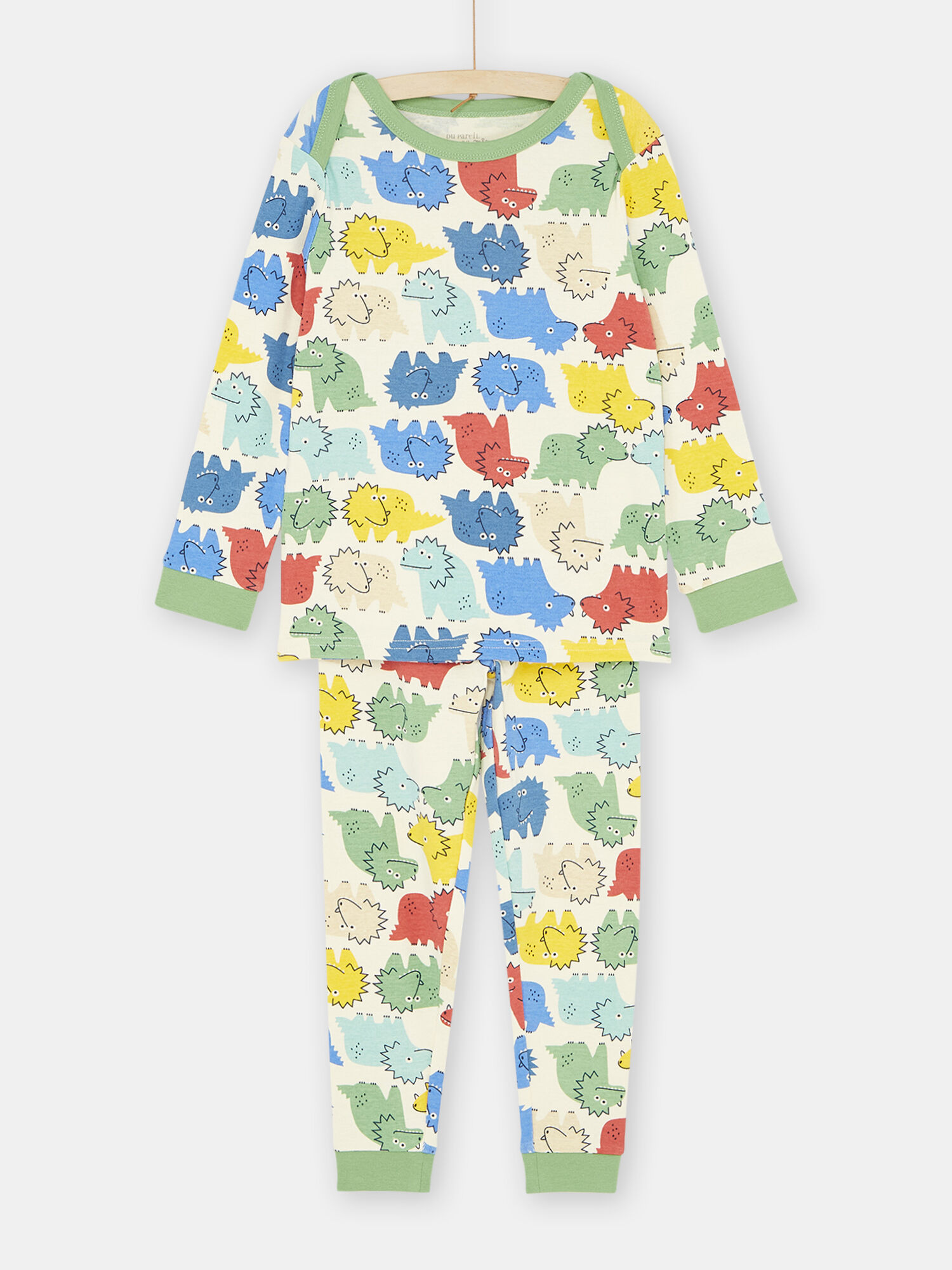 Pijama beige con estampado de dinosaurios para ni o comprar