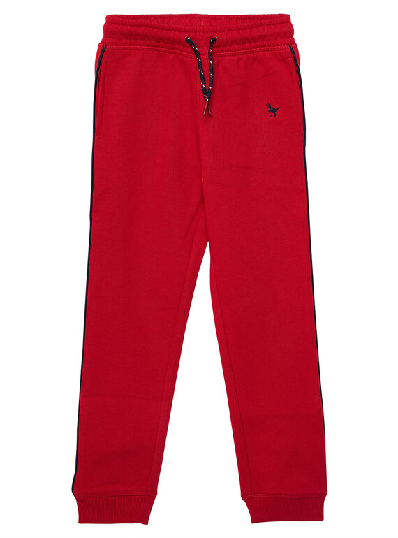 Pantalón de chándal de color rojo para niño JOJOJOB4 / 20S90251D2AF520