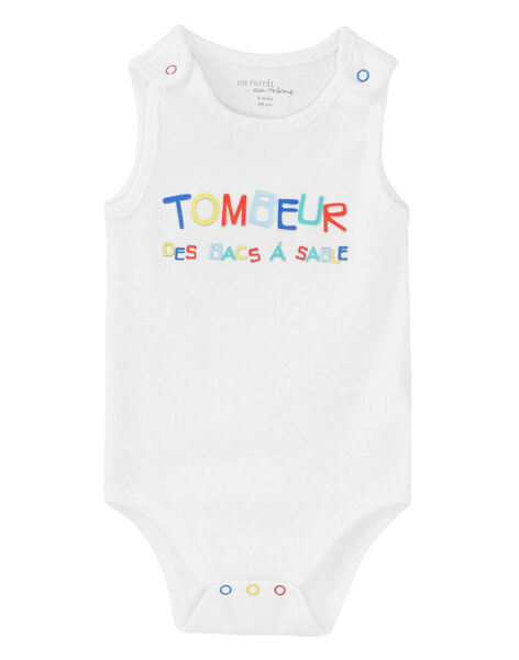 Body De Tirantes De Color Blanco Para Bebe Nino A Partir De Bebe Dpam