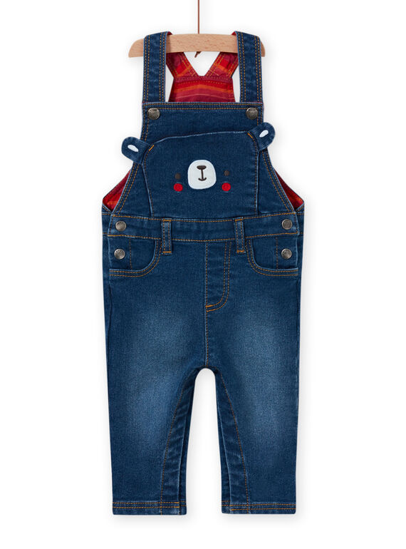 Peto vaquero mediano con estampado de osito para bebé niño MUFUNSAL2 / 21WG10M1SALP274