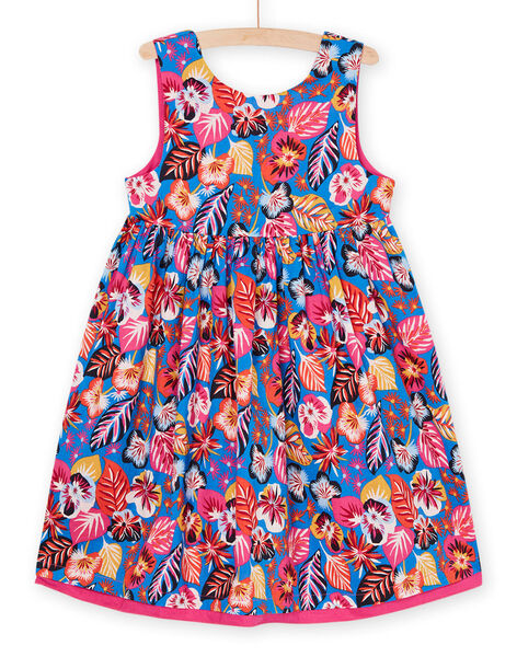 Vestido azul y rosa reversible RAJUNROB2 / 23S901U2ROBC209