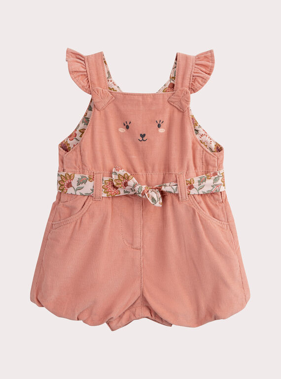 Peto rosa para bebé niña WILANSAC / 25SG0943CBL312