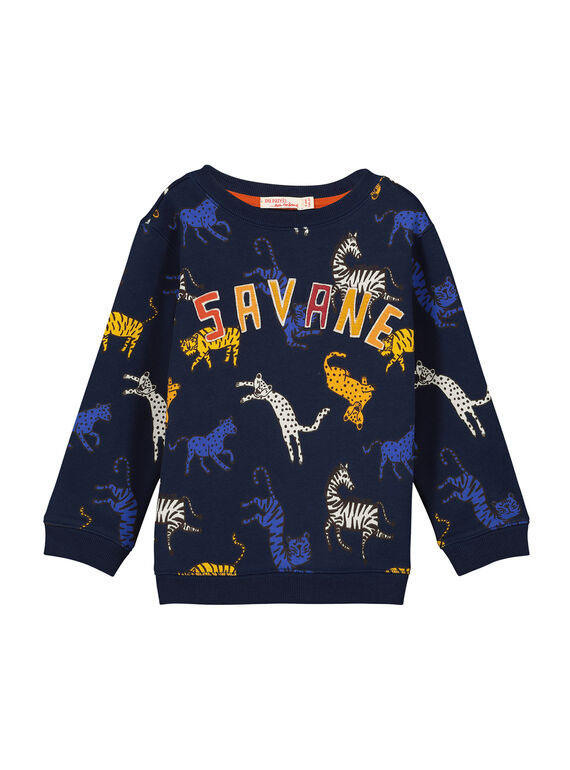 Sudadera con estampado de sabana para niño FOBASWE2 / 19S90262SWE070