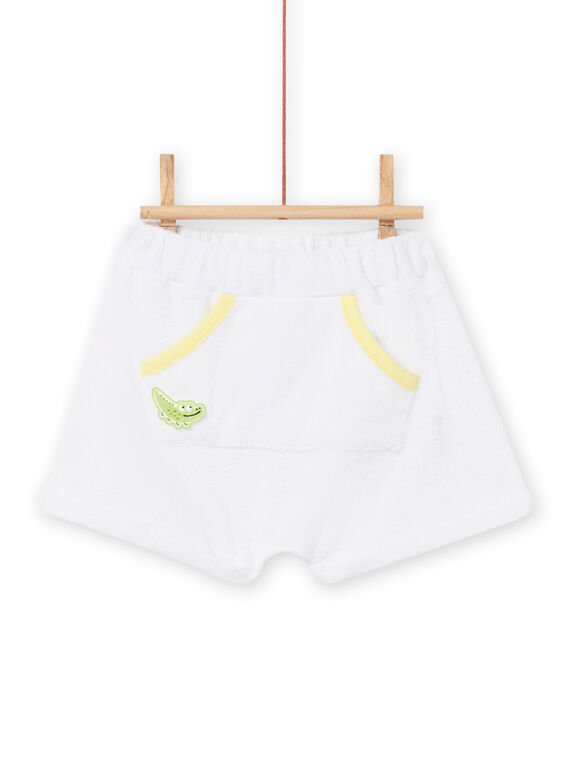 Bermudas de color blanco para bebé niño NUHOBER / 22SG10T1BER000