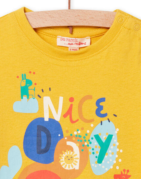 Camiseta amarilla con estampado colorido para bebé niño NULUTI1 / 22SG10P1TMC106