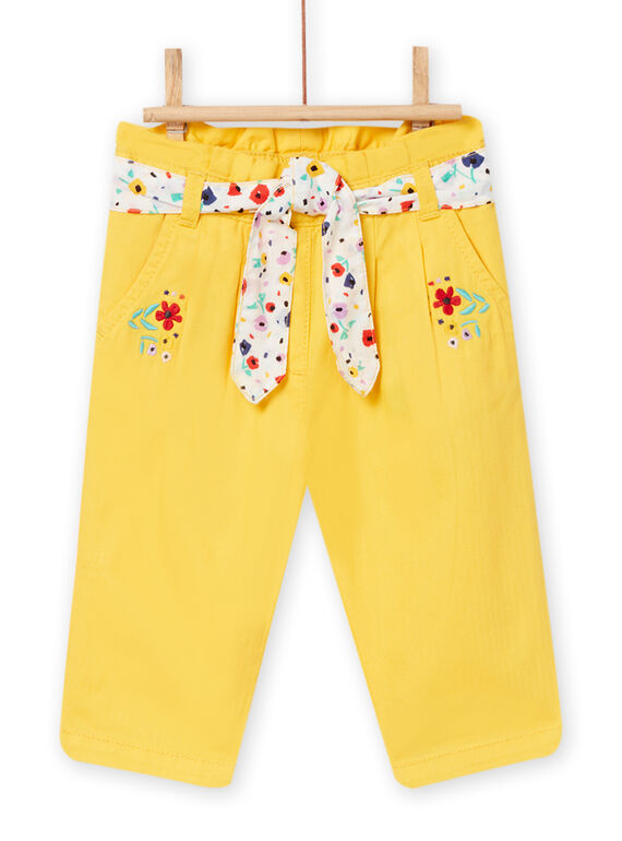 Pantalón amarillo para bebé niña NILUPAN / 22SG09P1PANB105