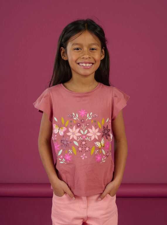 Camiseta con estampado floral RAMAGTI1 / 23S901T1TMCE415
