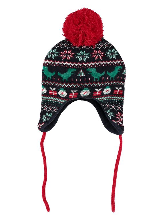 Gorro con estampado y borla GYUNOBON / 19WI10V1BON705