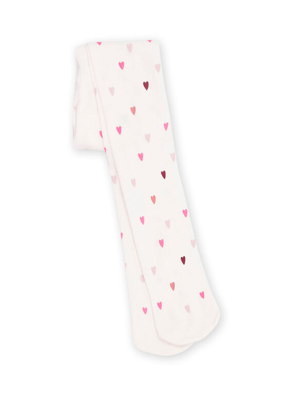 Leotardos de color berenjena con estampado de corazones RYAMAGCOL / 23SI0175COL718