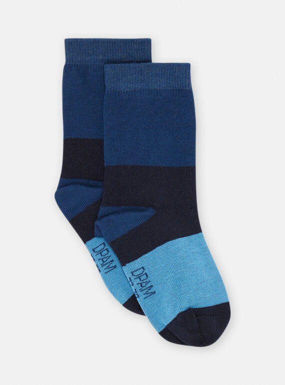 Calcetines azules con estampado de rayas SYOJOCHOC1 / 23WI02M3SOQ622